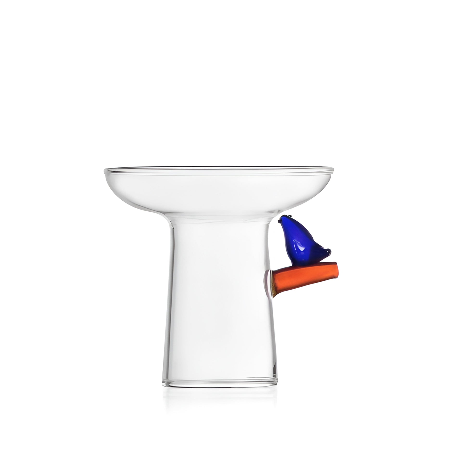 Birds Mavi Kuş Figürlü Cam Yumurta Kasesi