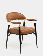 Bjorn Deri Döşeme Yemek Odası Sandalyesi