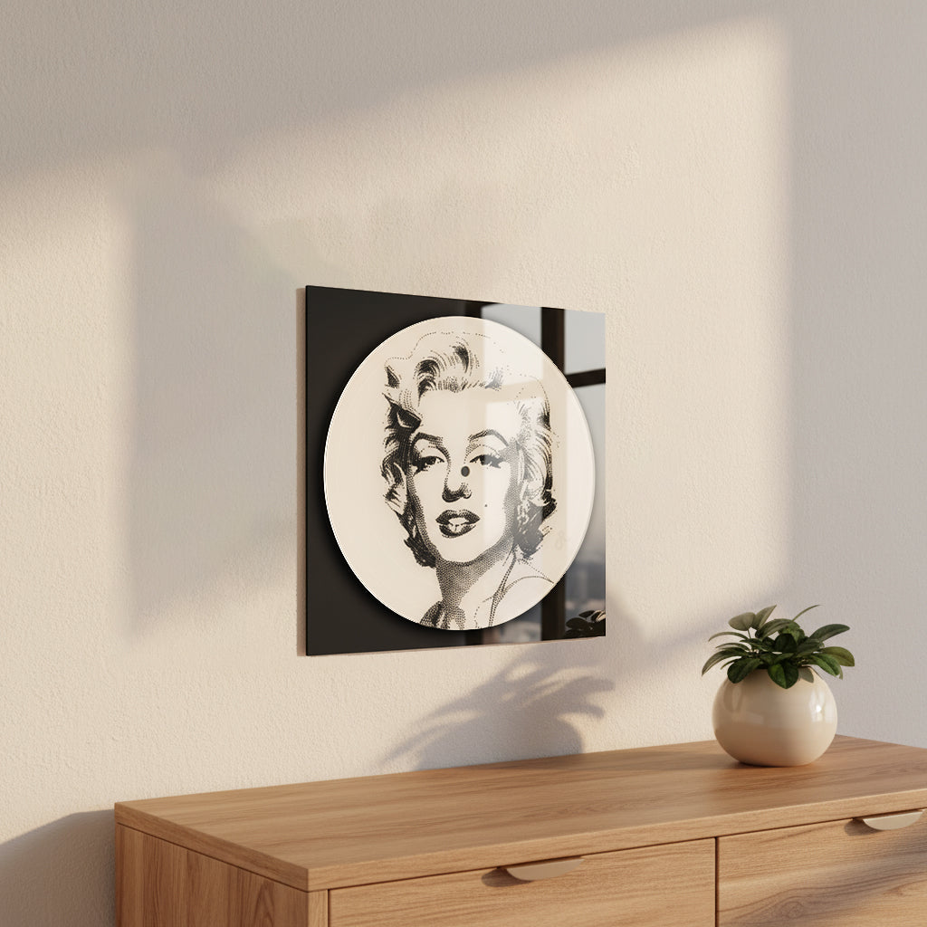 Black&White Marilyn Dekoratif Plak