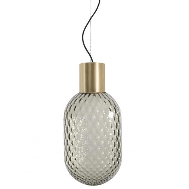 Bloom Transparan Gri̇ Sarkıt Avize