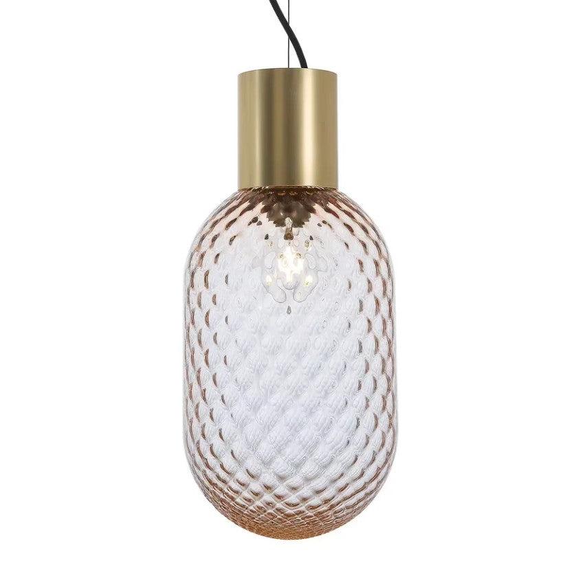 Bloom Transparan Pembe Sarkıt Avize