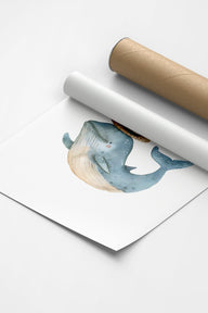 Blu Çocuk Odası Tablo-Poster-ODA.products-30 X 40 Cm-Çerçevesiz-NowShopFun