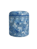 Blue Blossom, Doğal Dokulu Puf/ Yan Sehpa