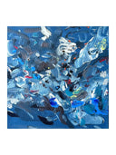 Blue Composition Tablo