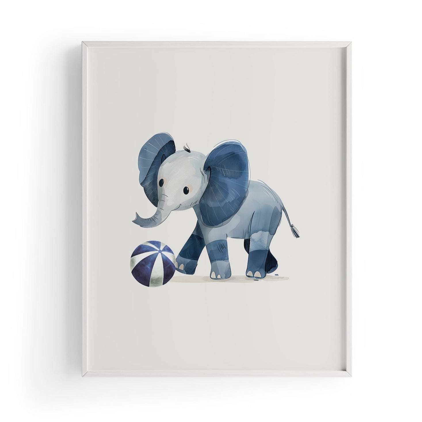 Blue Elephant Çocuk Odası Tablo