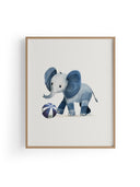 Blue Elephant Çocuk Odası Tablo