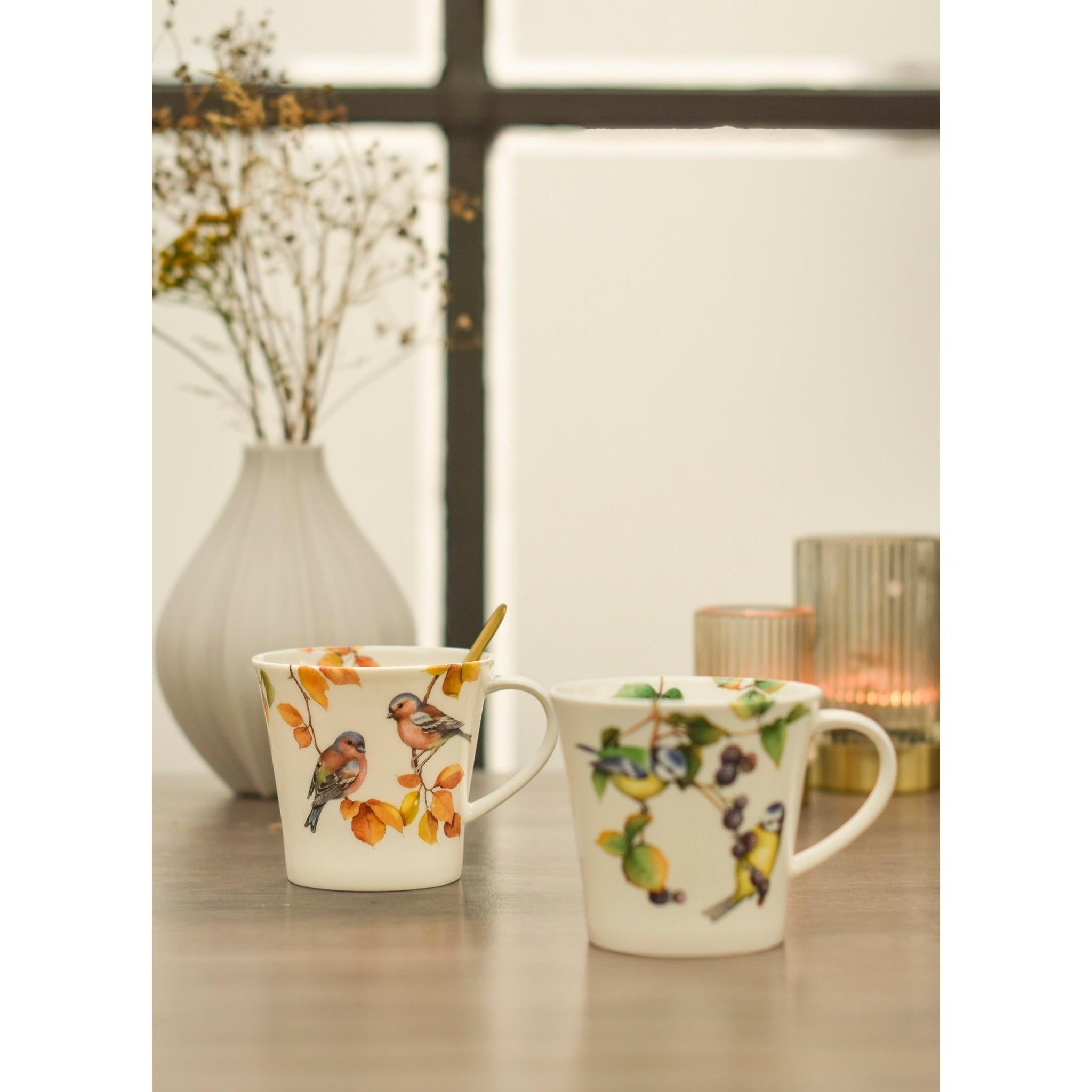 Blue Tit Kupa - Singing Birds Home & Style Koleksiyonu