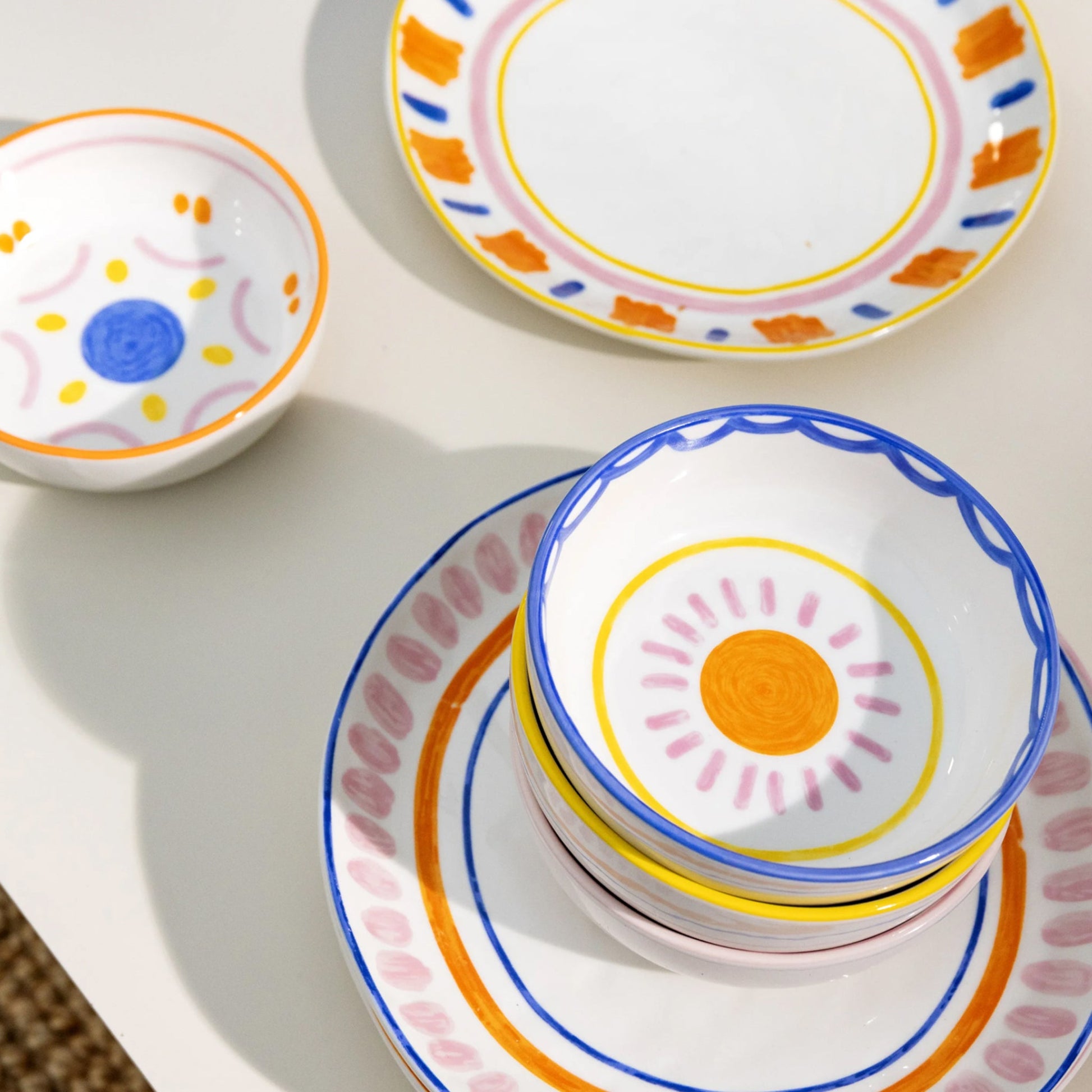 Boavista Desenli 4'Lü Kase Seti (Ø 12.5Cm)