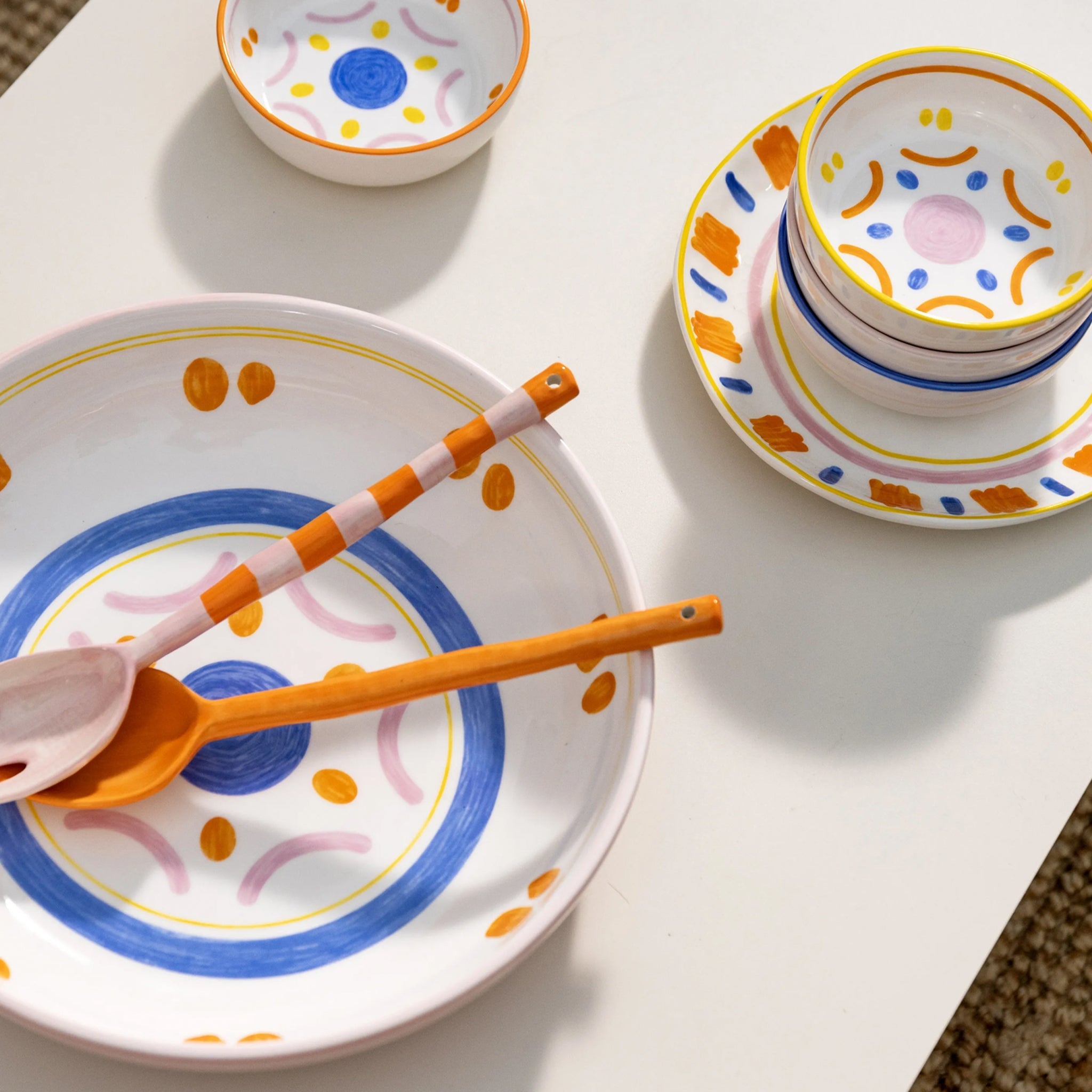 Boavista Desenli 4'Lü Kase Seti (Ø 12.5Cm)