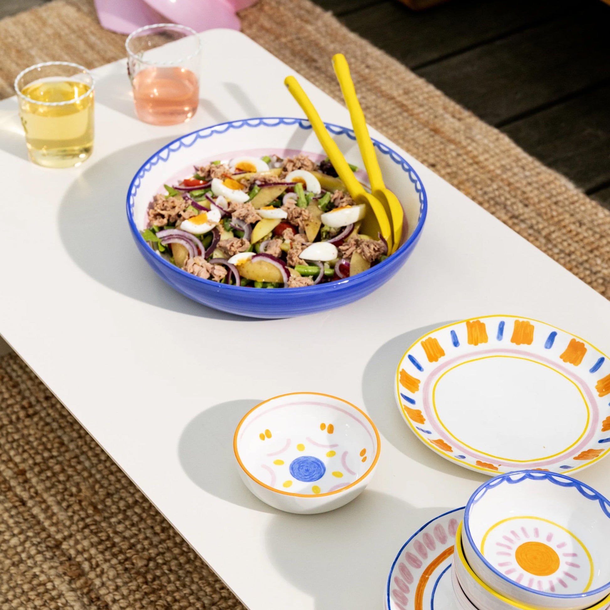 Boavista Desenli 4'Lü Kase Seti (Ø 12.5Cm)