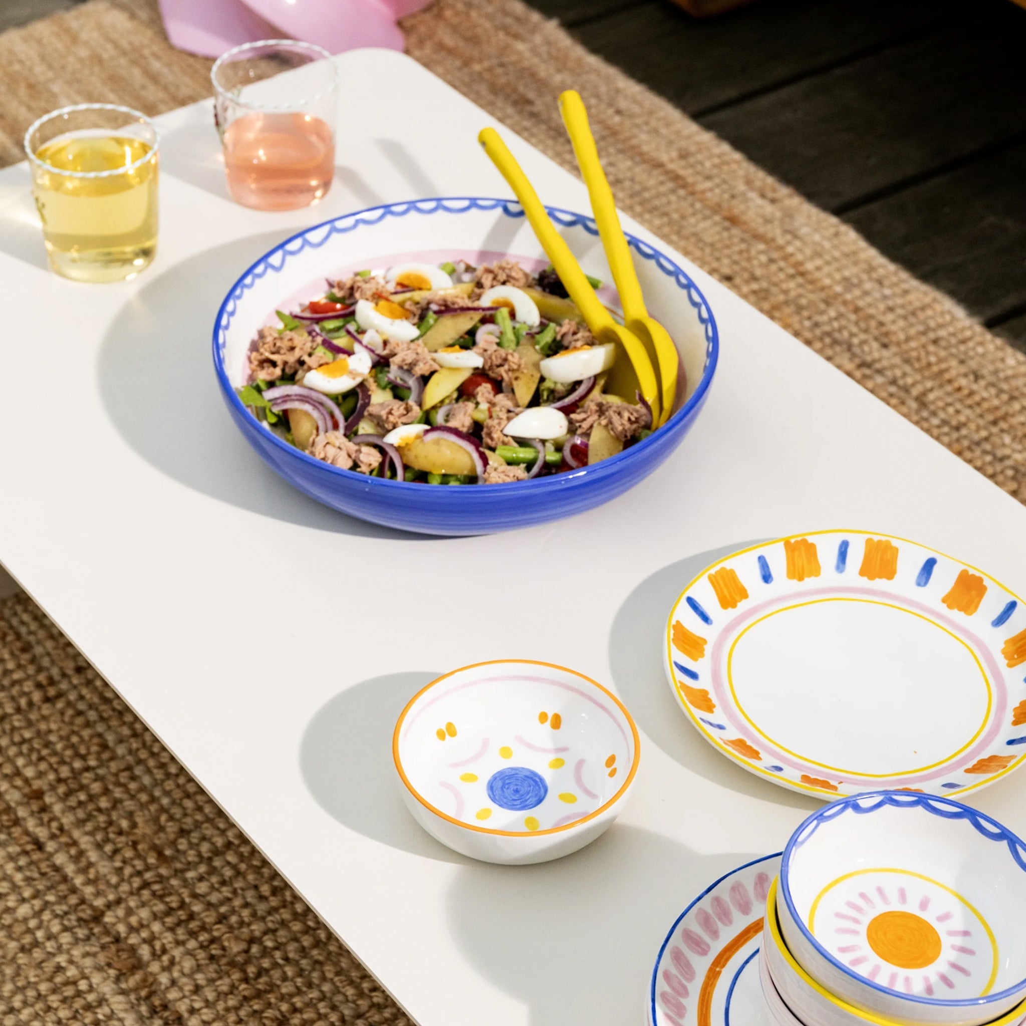 Boavista Desenli 4'Lü Kase Seti (Ø 12.5Cm)