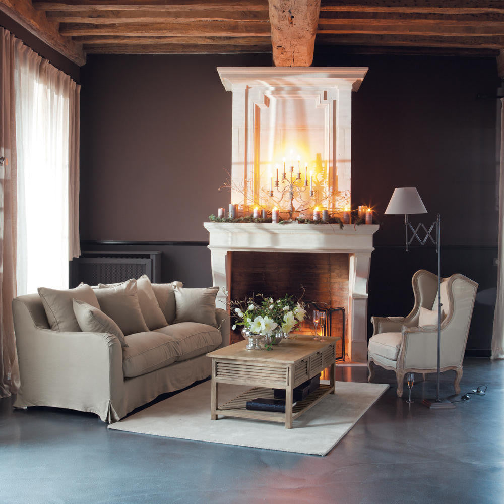 Bodrum Ahşap Dikdörtgen Orta Sehpa