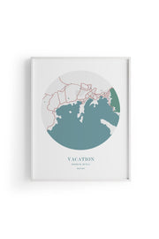 Bodrum Şehir Haritası Poster