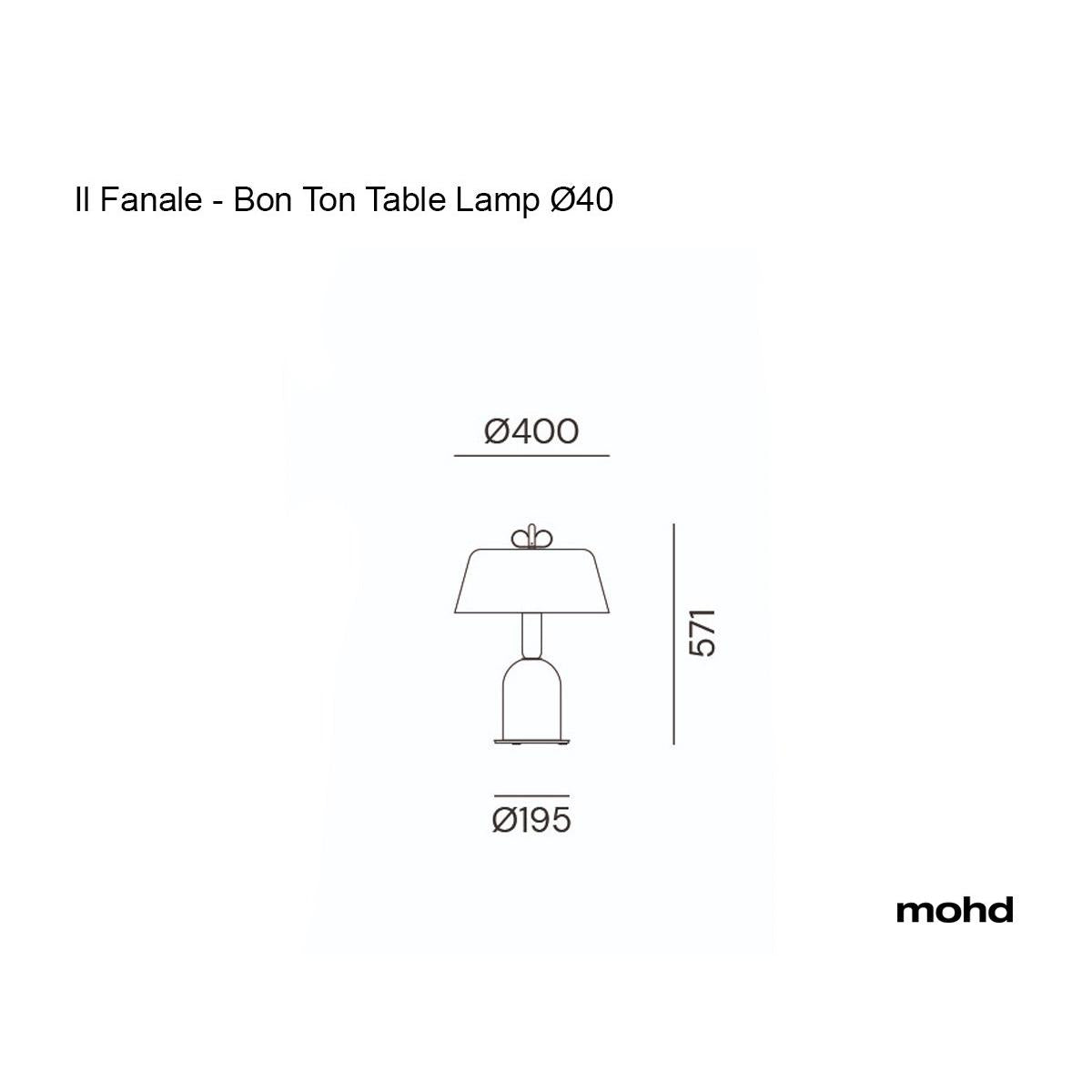 Bon Ton Gri Masa Lambası