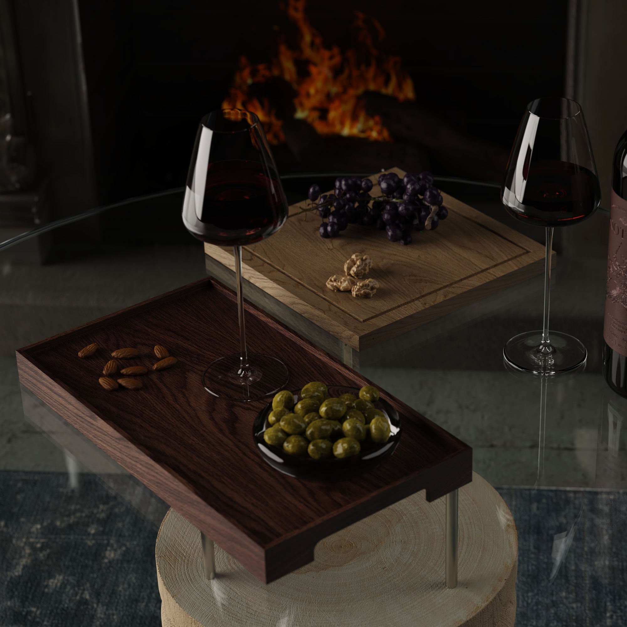 Border Kare Sunum ve Servis Tablası