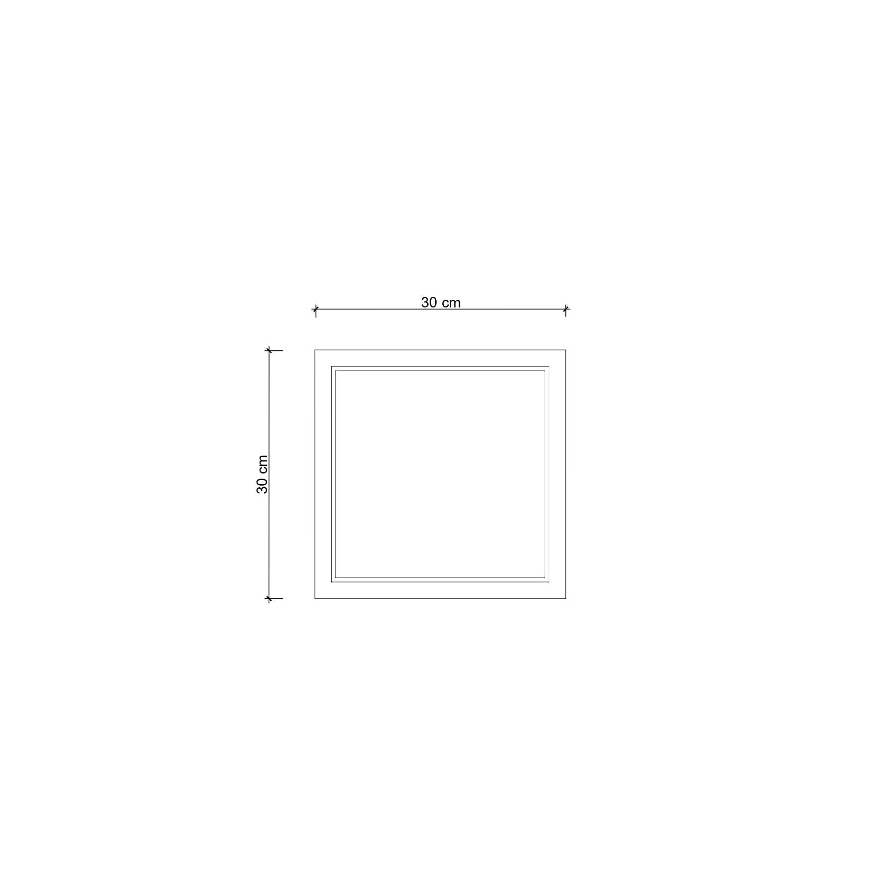 Border Kare Sunum ve Servis Tablası