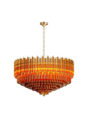 Borexia Gold Lüks Kristal Prizma Camlı Modern Salon Avizesi