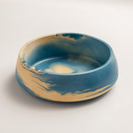Bowl Beton Dekoratif Tabak, Kase-Çerezlik-Kadawanti-Mavi-Krem-NowShopFun