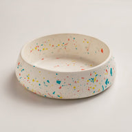 Bowl Beton Dekoratif Tabak, Kase-Çerezlik-Kadawanti-Beyaz terazzo-NowShopFun