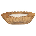 Bowl Oymalı Teak Mum