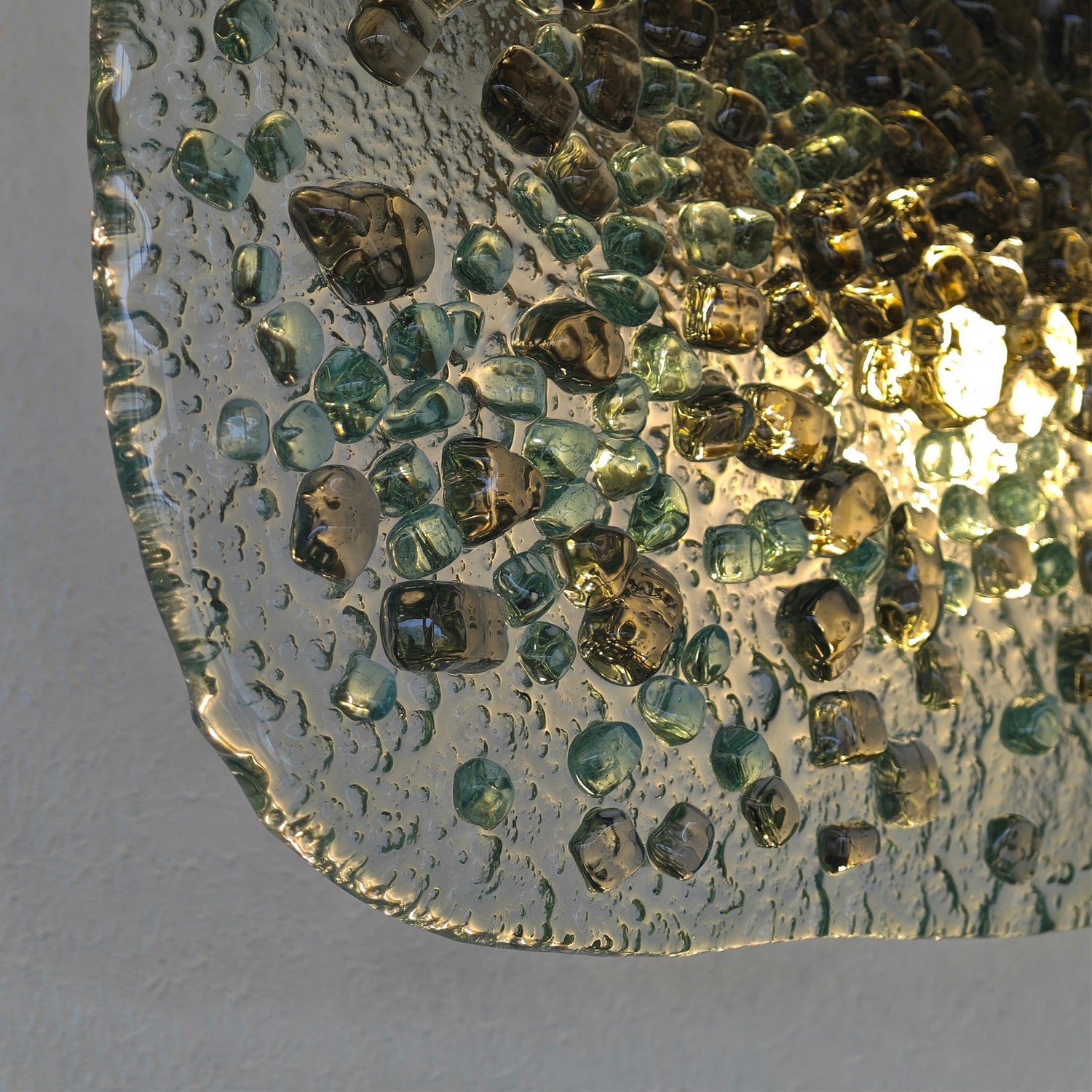 Brera 2 El Yapımı Cam Aplik Yeşil