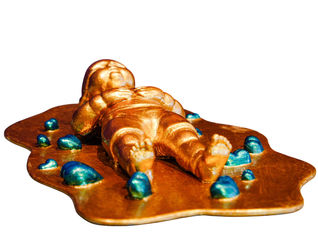 Bronz Ve Yeşil Heykel