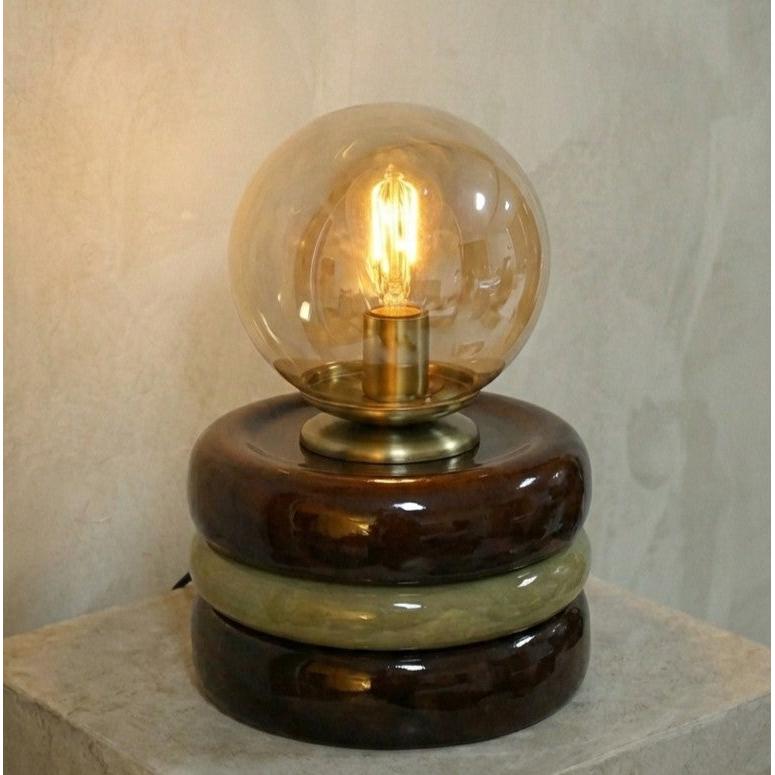 Brown & Olive Masa Lambası - Lumos Series