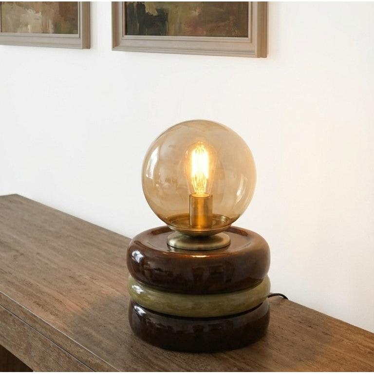 Brown & Olive Masa Lambası - Lumos Series