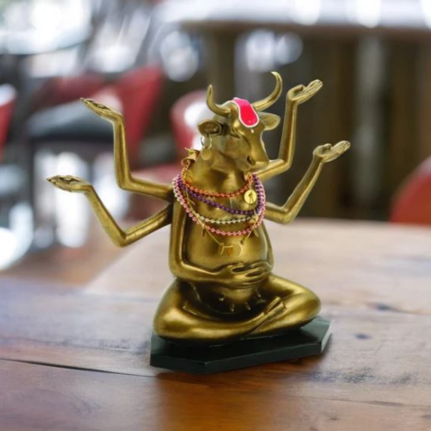 Buddha Cow - El Yapımı İnek Figürü