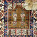 Bukan El Dokuma Dazkırı Halısı 128x147 Cm