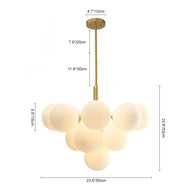 Bulut 13lü Tavan Aydınlatması-Avize-Rose Lighting-NowShopFun