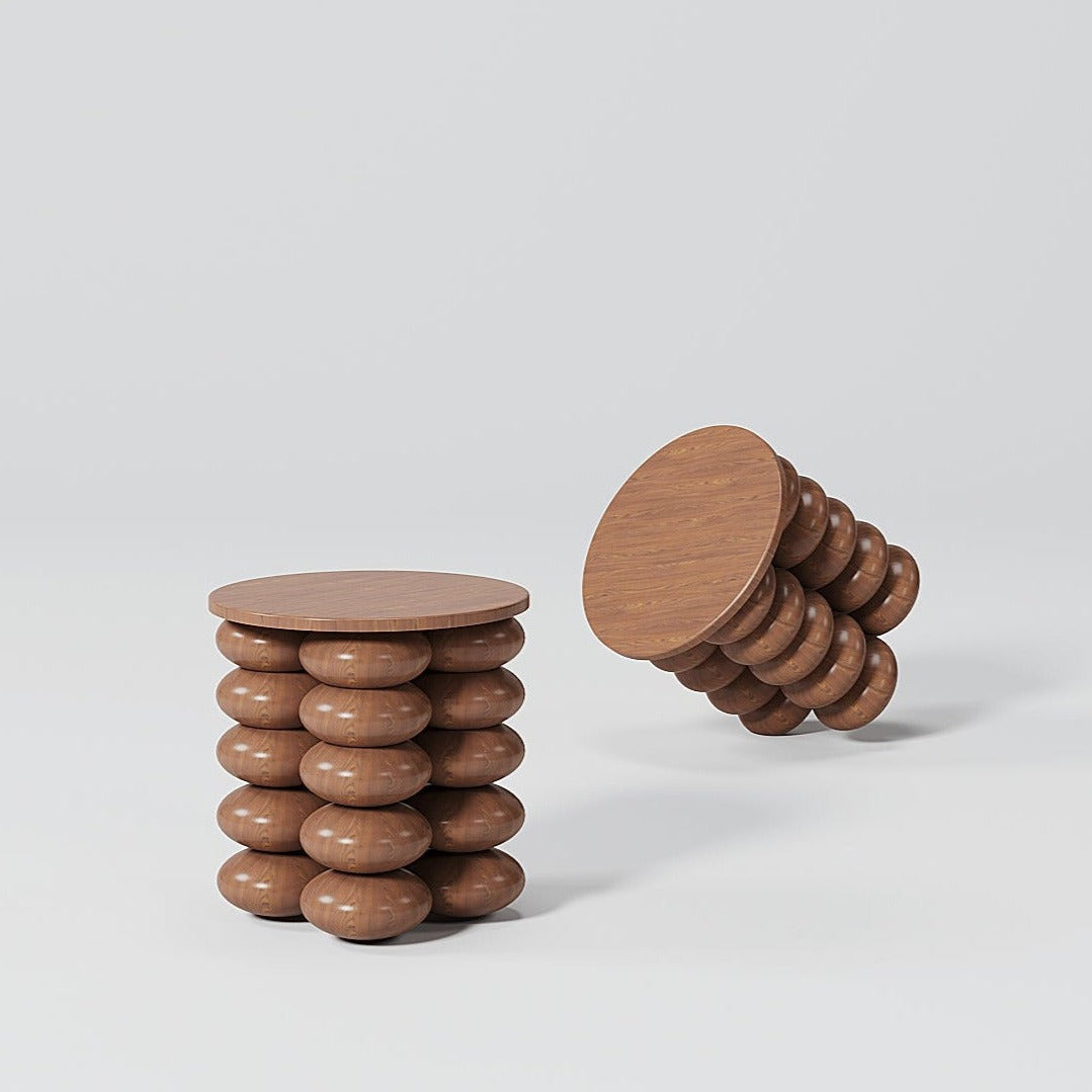 Buun Masif Ahşap Yan Sehpa