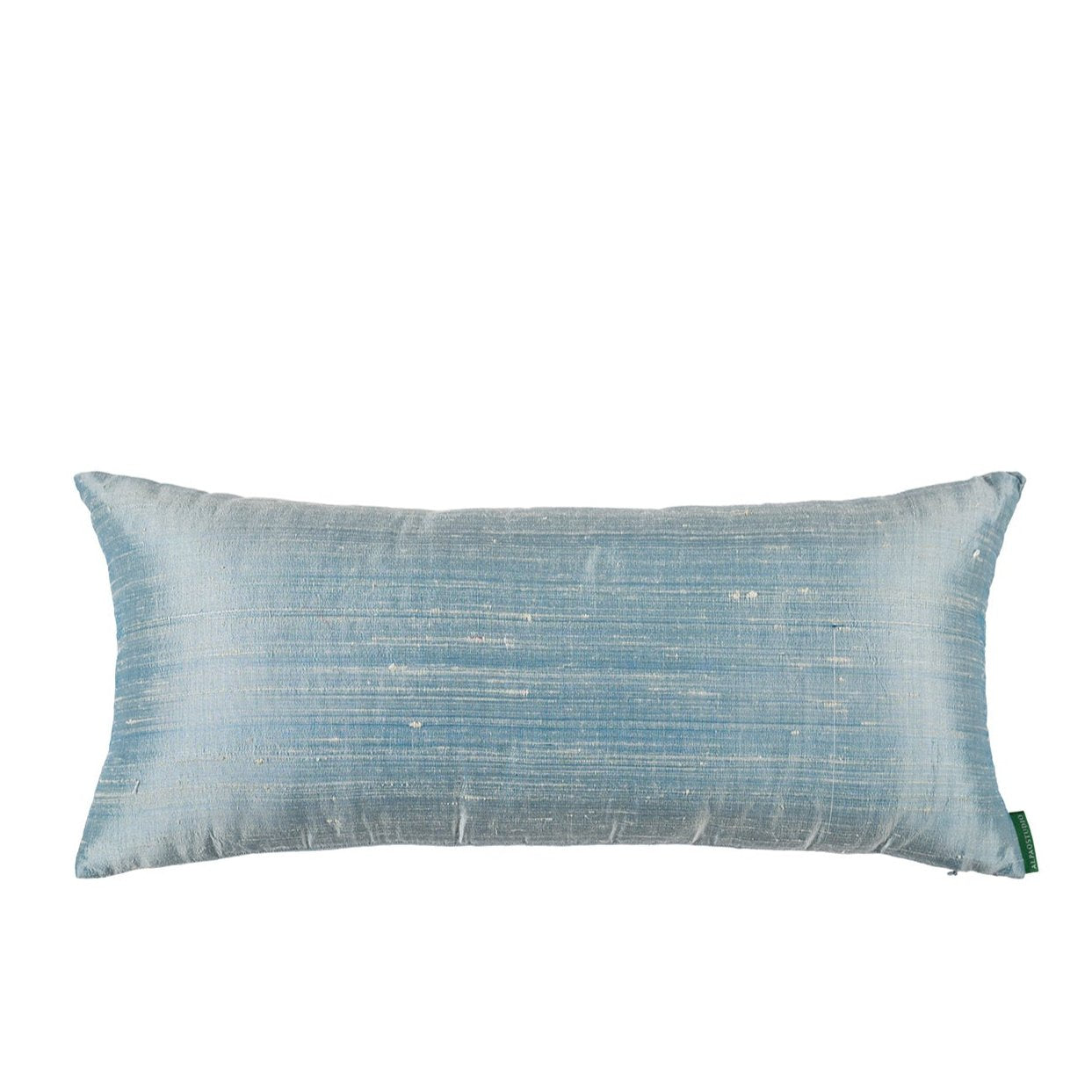 Buz Mavisi Dikdörtgen İpek Şantuk Kırlent