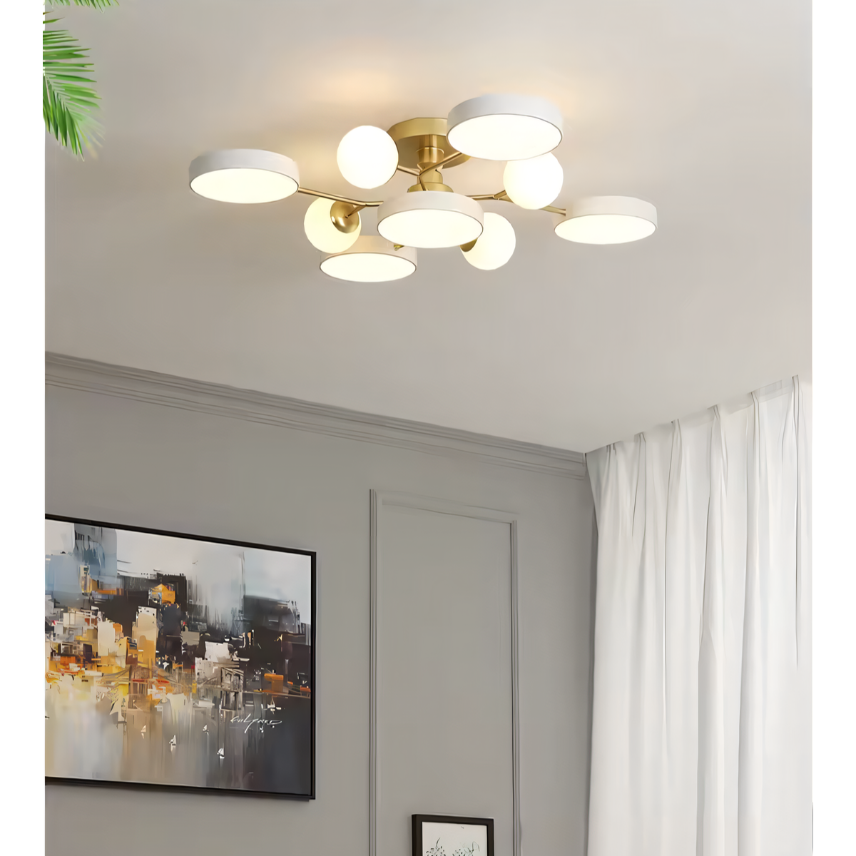 Buzlu Opal Camlı Led Plafonyer 2
