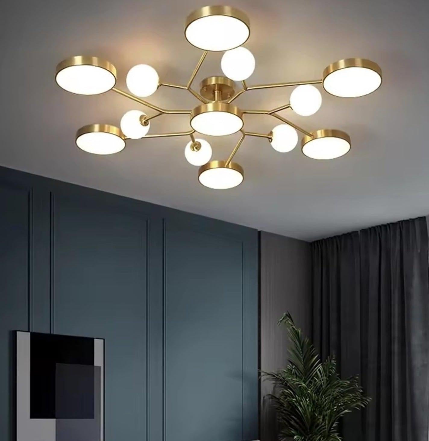 Buzlu Opal Camlı Led Plafonyer 4