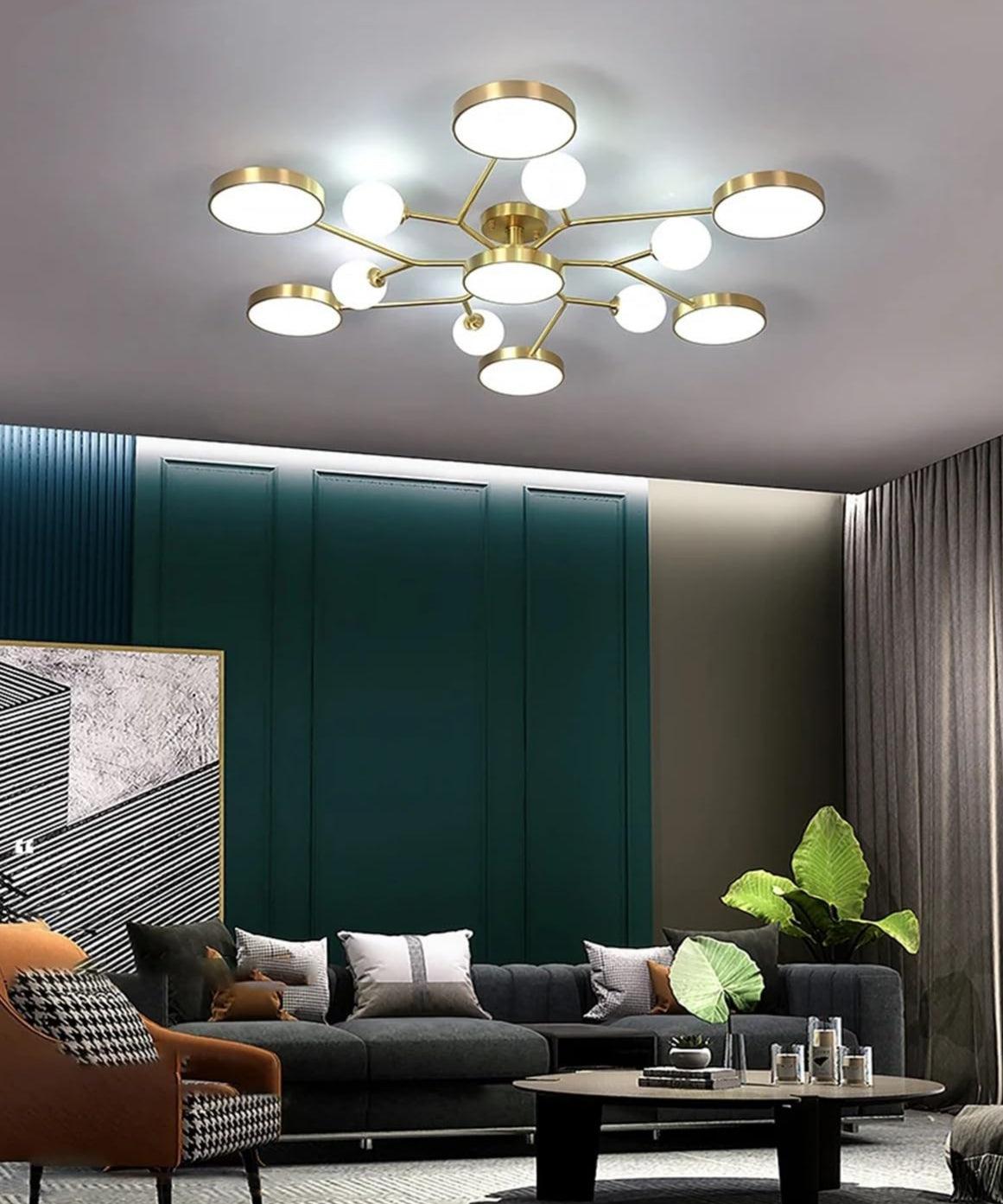 Buzlu Opal Camlı Led Plafonyer 4