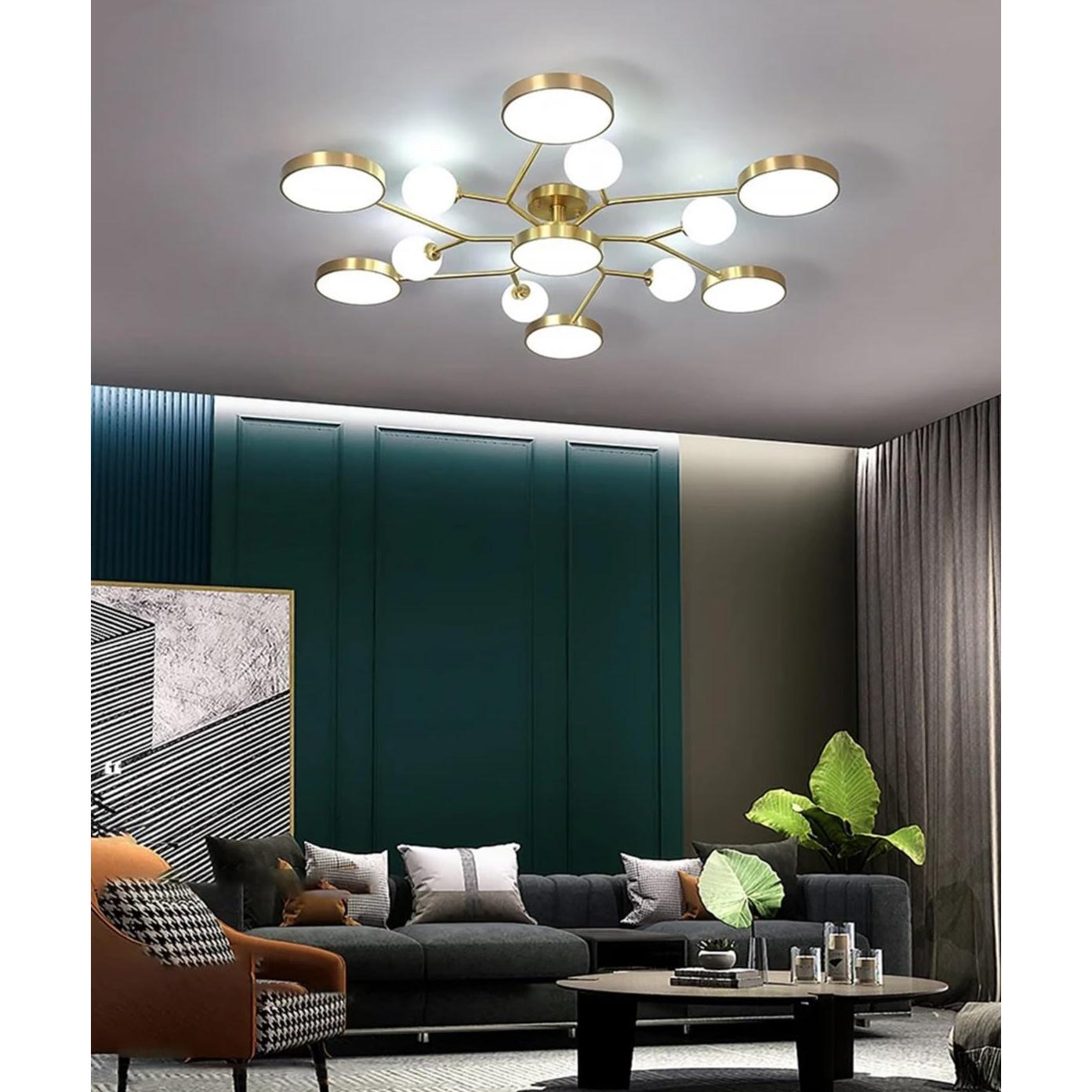 Buzlu Opal Camlı Led Plafonyer 4