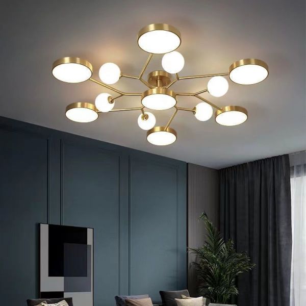 Buzlu Opal Camlı Led Plafonyer 4