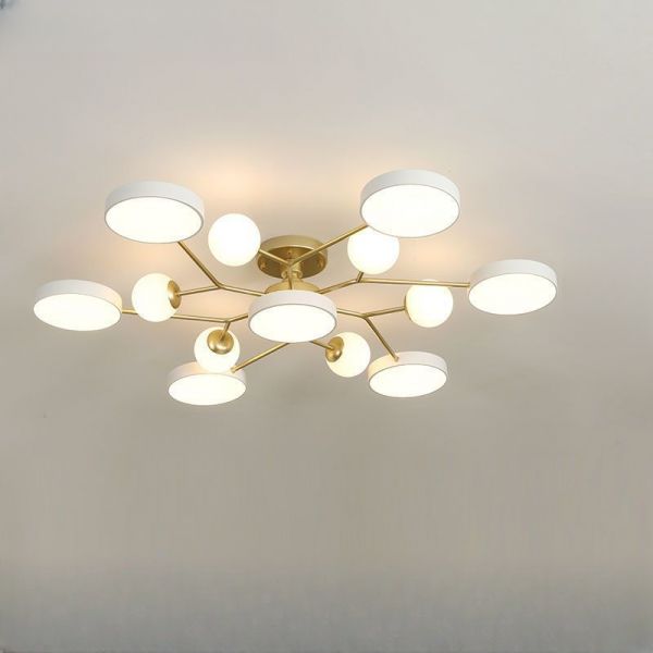 Buzlu Opal Camlı Led Plafonyer 4