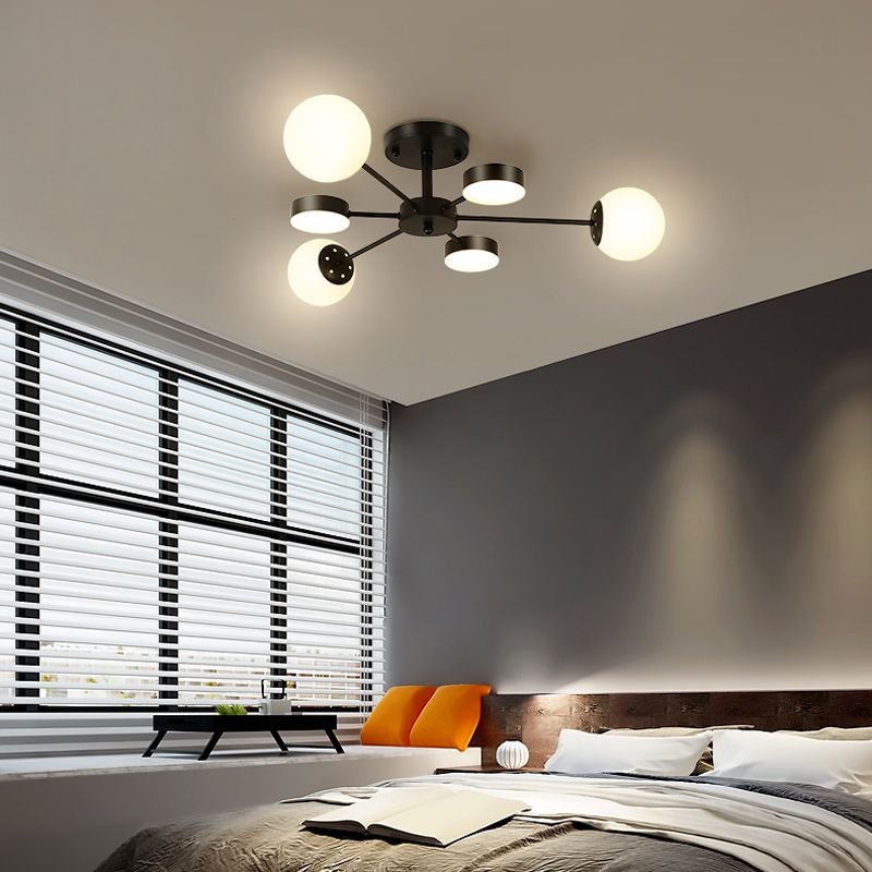 Buzlu Opal Camlı Led Plafonyer 5