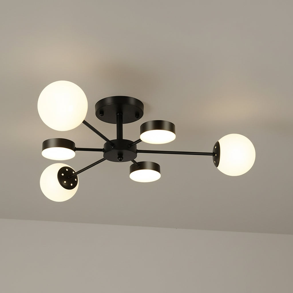 Buzlu Opal Camlı Led Plafonyer 5
