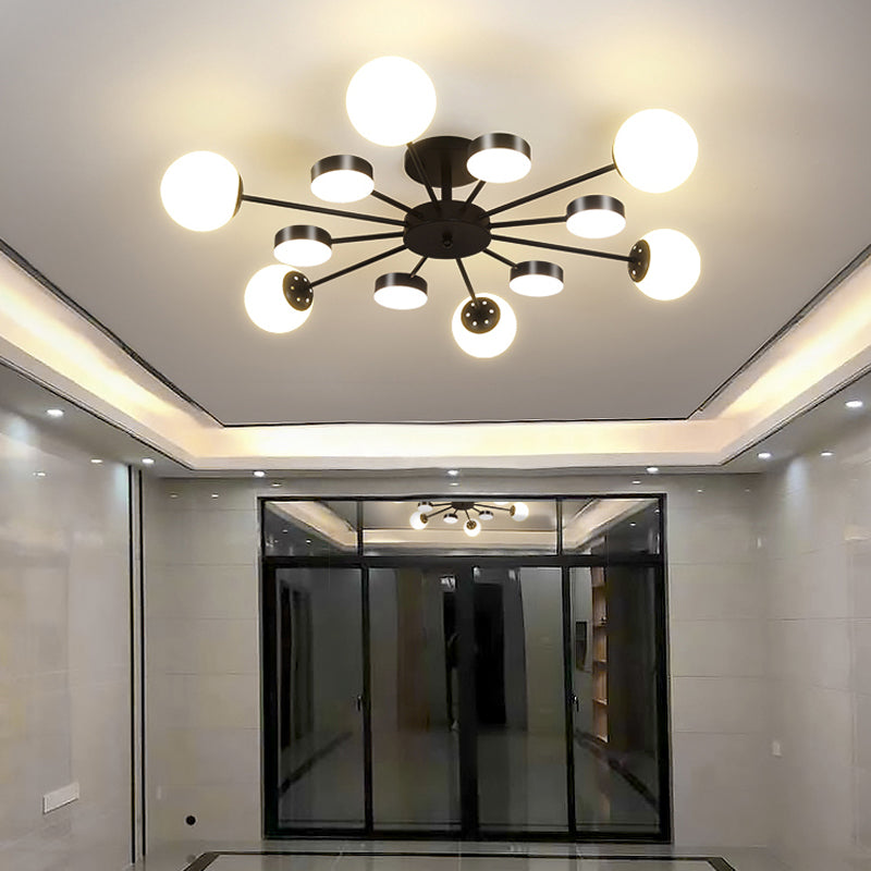 Buzlu Opal Camlı Led Plafonyer 6