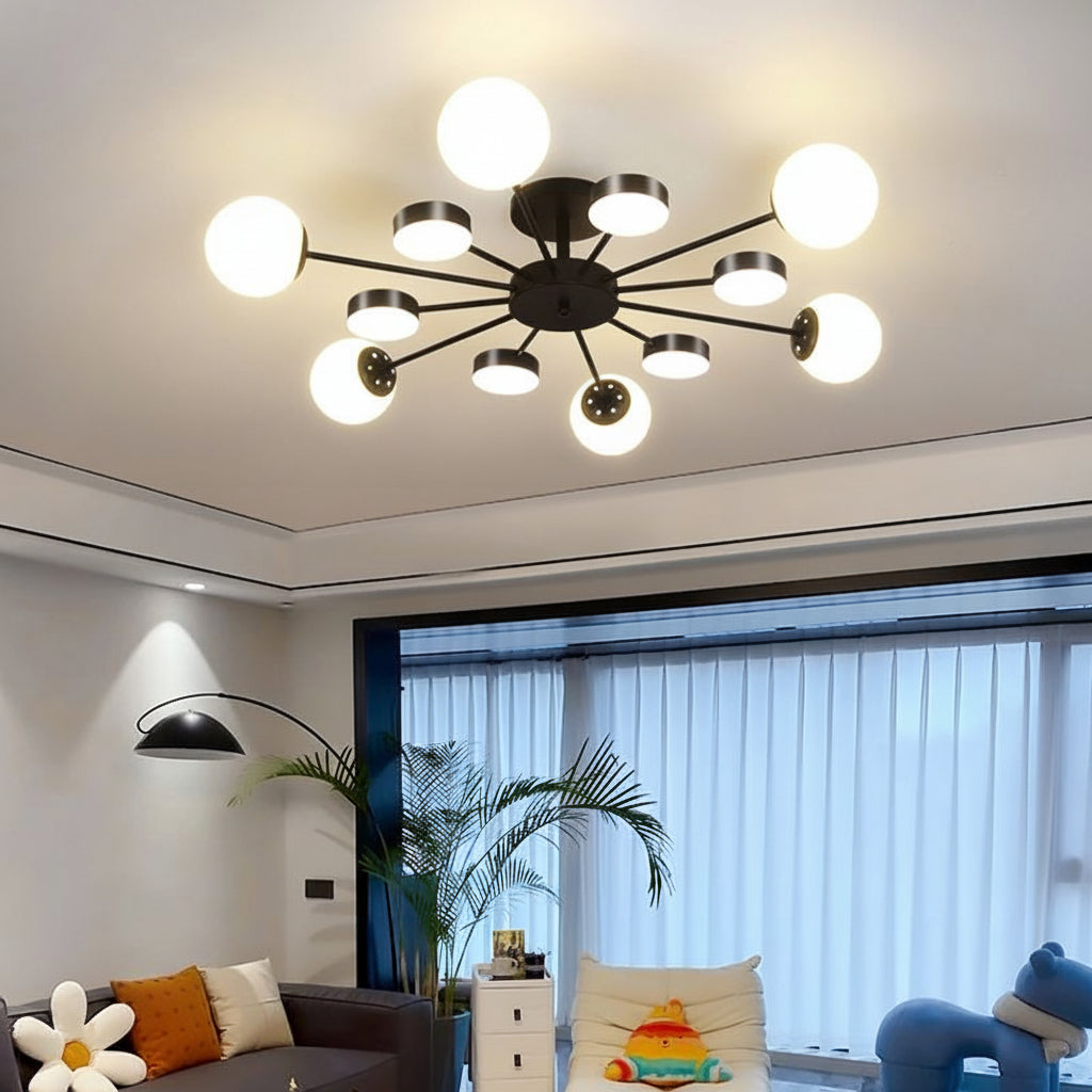 Buzlu Opal Camlı Led Plafonyer 6