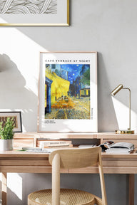 Café Terrace At Night Vincent Van Gogh Baskı-Fine Art Baskı-ODA.products-30x40 Cm-Çerçevesiz-NowShopFun