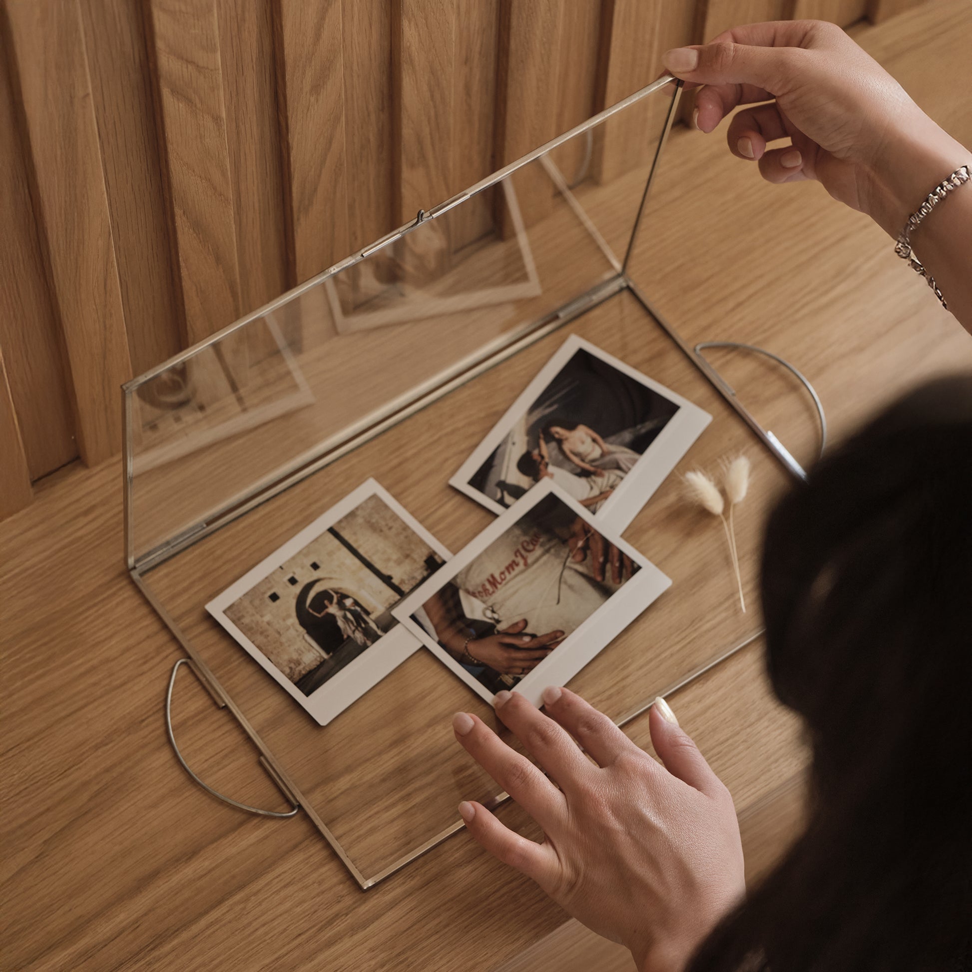 Cam Kapaklı Gümüş Tepsi