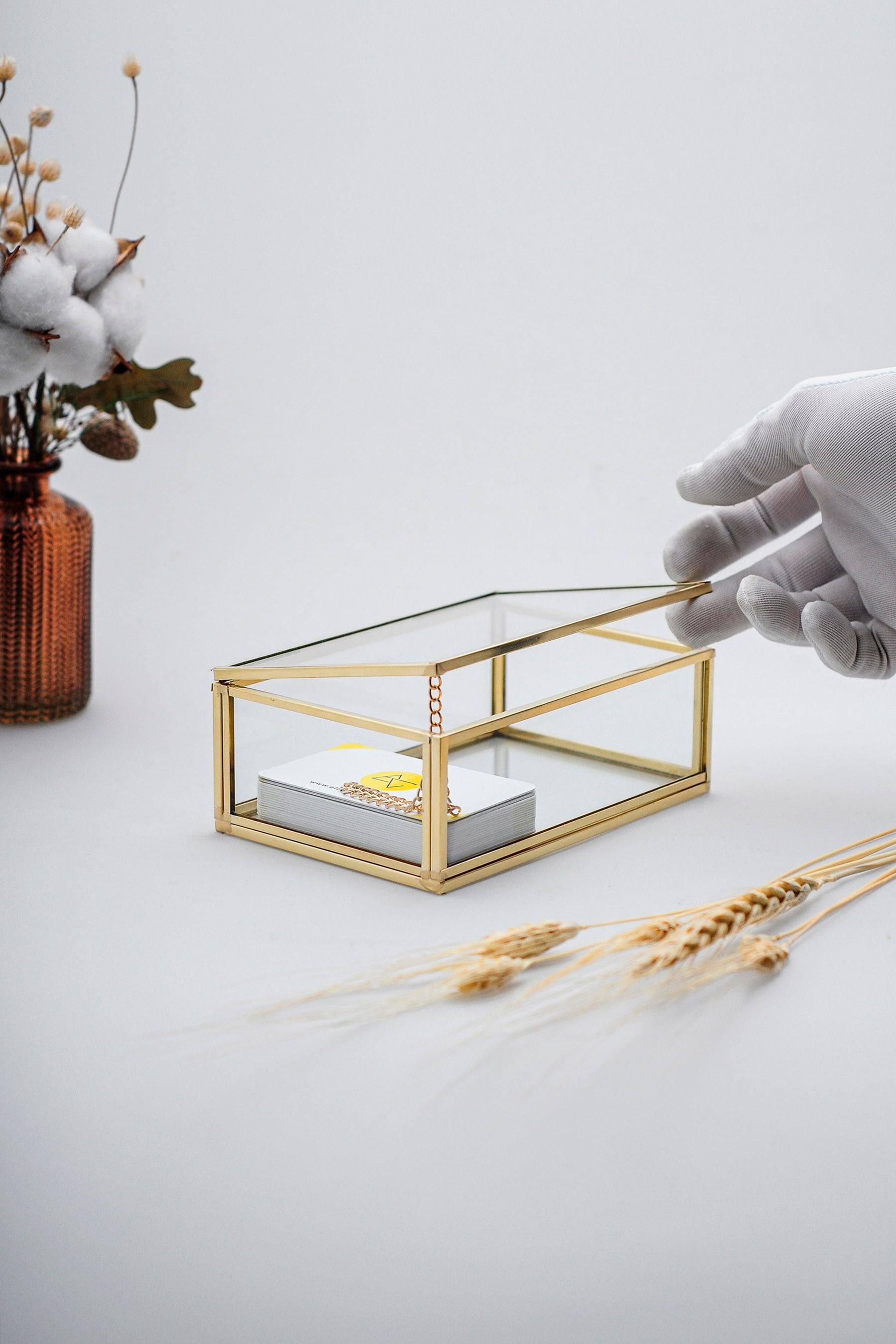 Cam Kutu | Yüksekliği 5 cm Olan Tüm Kutular | Pirinç & Gold, Bakır, Siyah, Gümüş