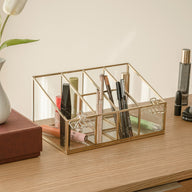 Cam Organizer | 6 Bölmeli-Takı Kutusu-El Crea Designs-Pirinç-NowShopFun