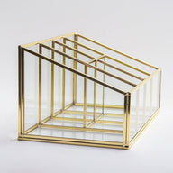Cam Organizer | 6 Bölmeli-Takı Kutusu-El Crea Designs-Pirinç-NowShopFun