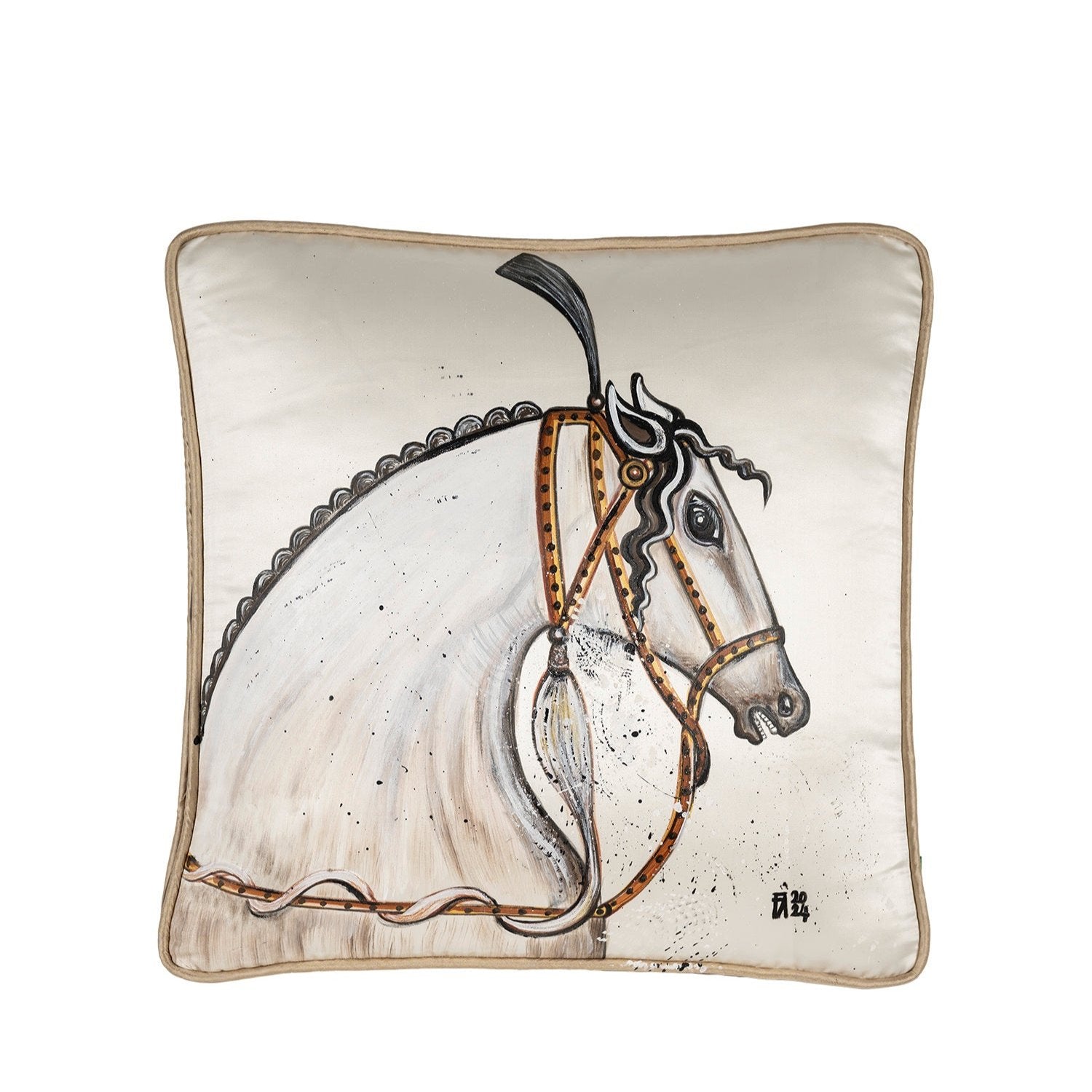 Camarillo El Boyaması İpek Kırlent