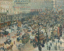 Camille Pissarro - Boulevard Des Italiens - Sabah Güneşi Fine Art Baskı